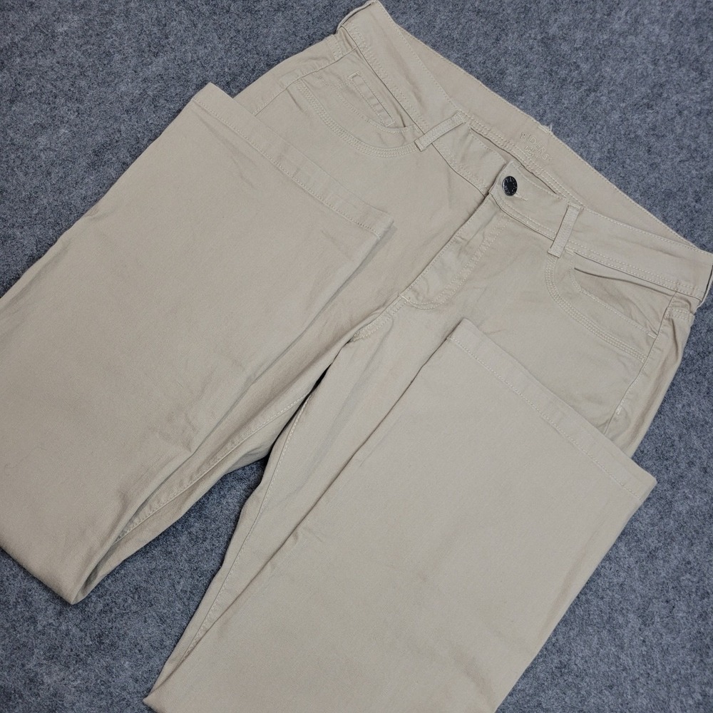 Lee Riders Pants Womens 18M Beige Stretch Y2K Traveler Slim Fit Straight Leg